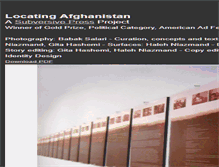 Tablet Screenshot of locatingafghanistan.subversivepress.org